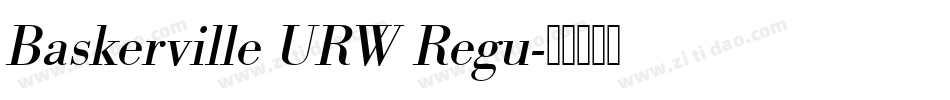 Baskerville URW Regu字体转换